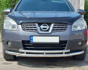 Nissan Qashqai 2010-2014 Front Double Bar ST014 (Stainless Steel) photo 1