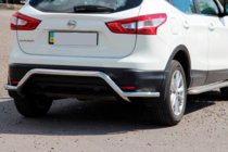 Nissan Qashqai 2014-2021 Rear Bar AK007-Plus (Stainless Steel) photo 1