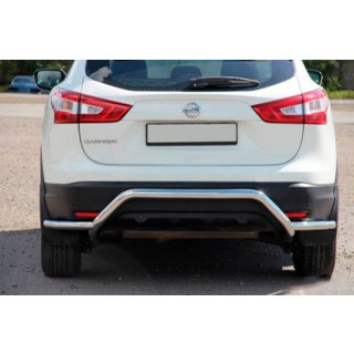 Rear Bar AK007-Plus (Stainless Steel) Nissan Qashqai 2014-2021 photo 2