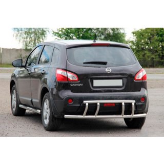 Rear Bar AK011 (Stainless Steel) Nissan Qashqai 2010-2014 photo 1