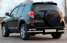 Toyota Rav 4 2006-2013 Rear Corner Bars AK003-Double (2 pcs, stainless steel) photo 3