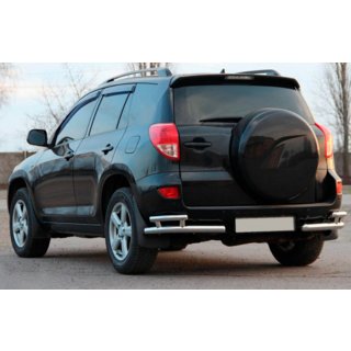 Rear Corner Bars AK003-Double (2 pcs, stainless steel) Toyota Rav 4 2006-2013 photo 3