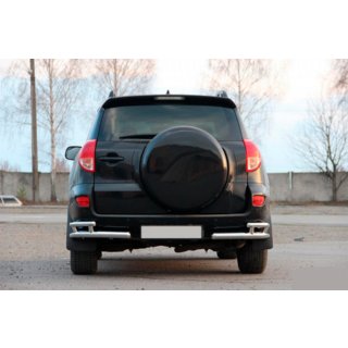 Rear Corner Bars AK003-Double (2 pcs, stainless steel) Toyota Rav 4 2006-2013 photo 2
