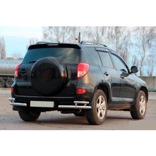 Rear Corner Bars AK003-Double (2 pcs, stainless steel) Toyota Rav 4 2006-2013 photo 1