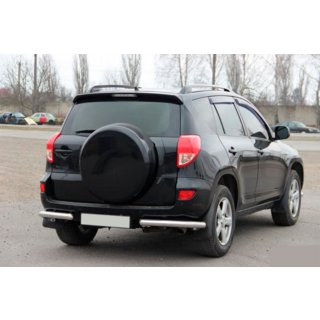 Rear Corner Bars AK003 (2 pcs, stainless steel) Toyota Rav 4 2006-2013 photo 3