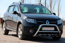 Renault Sandero 2013-2022 Front Bar WT003 (Stainless Steel) photo 3