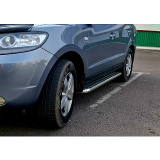 Premium Side Steps (2 pcs, Stainless Steel) Hyundai Santa Fe 2 2006-2012 photo 3