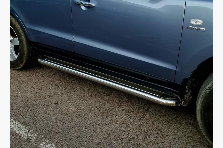 Hyundai Santa Fe 2 2006-2012 Premium Side Steps (2 pcs, Stainless Steel) 60 mm Image