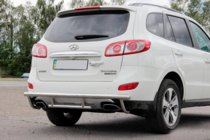 Hyundai Santa Fe 2 2006-2012 Rear Bar AK002-2 (Stainless Steel) photo 1