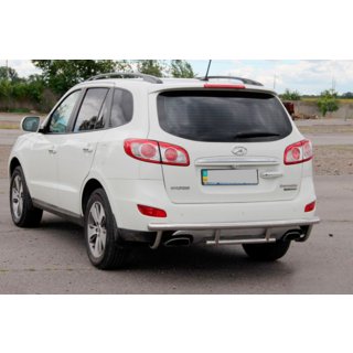 Rear Bar AK002-2 (Stainless Steel) Hyundai Santa Fe 2 2006-2012 photo 2