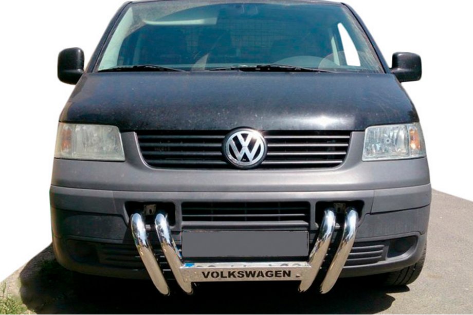 Volkswagen T5 Transporter 2003-2010 Bull Bar ST006-04 Grille (Stainless Steel) Photo 1