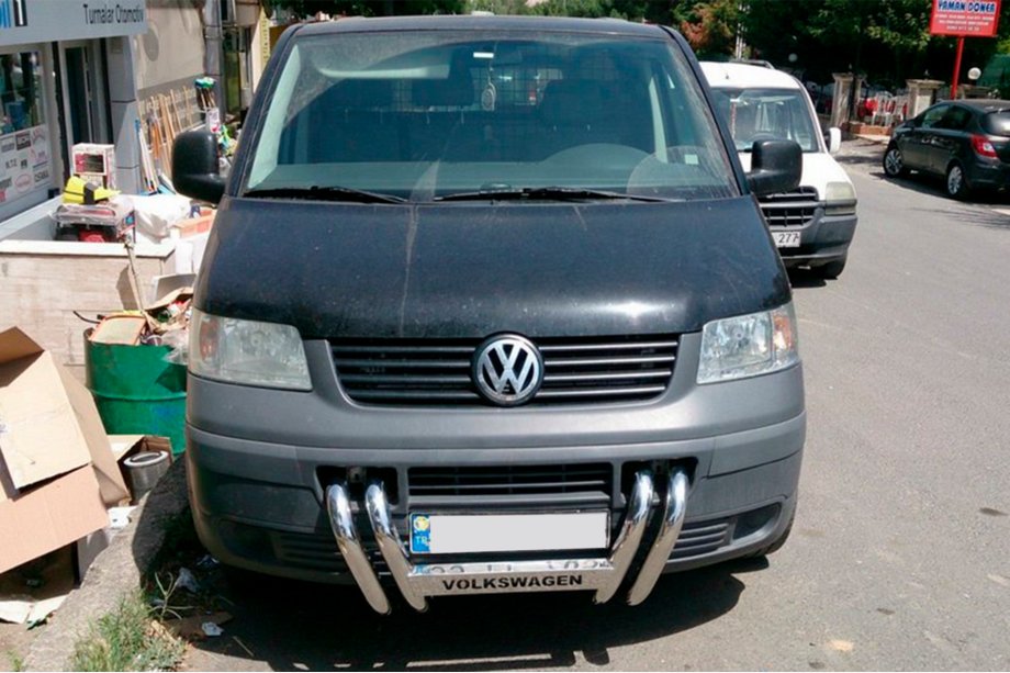 Volkswagen T5 Transporter 2003-2010 Bull Bar ST006-04 Grille (Stainless Steel) Photo 3