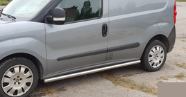 Fiat Doblo II 2010-2022 Side Pipes (2 pcs, Stainless Steel) 60mm, Maxi Wheelbase photo 4