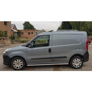 Side Pipes (2 pcs, Stainless Steel) Fiat Doblo II 2010-2022 photo 3