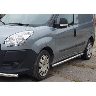 Side Pipes (2 pcs, Stainless Steel) Fiat Doblo II 2010-2022 photo 1