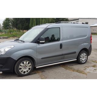Side Pipes (2 pcs, Stainless Steel) Fiat Doblo II 2010-2022 photo 2