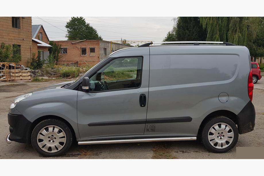Fiat Doblo II 2010-2022 Side Pipes (2 pcs, Stainless Steel) 60mm, Standard Base Photo 3