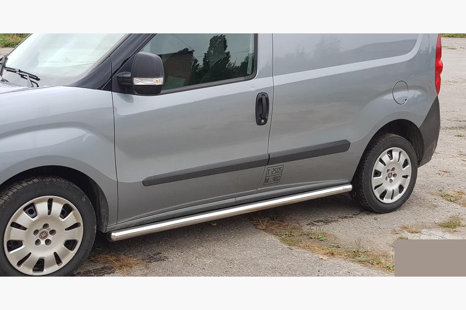 Fiat Doblo II 2010-2022 Side Pipes (2 pcs, Stainless Steel) 60mm, Standard Base Photo 4