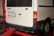 Ford Transit 2000–2014 Rear protection step AK-Special (stainless steel) photo 2