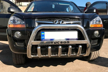 Hyundai Tucson JM 2004- Bull Bar WT004 (Stainless Steel) photo 1