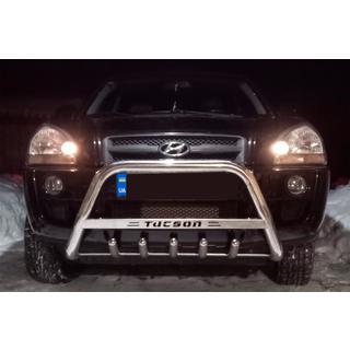 Bull Bar WT004 (Stainless Steel) Hyundai Tucson JM 2004- photo 3