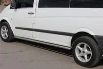 Mercedes Vito W639 2004-2014 Side Bars BB001 (2 pcs, Stainless Steel) photo 3