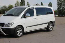 Mercedes Vito W639 2004-2014 Side Bars BB001 (2 pcs, Stainless Steel) photo 2