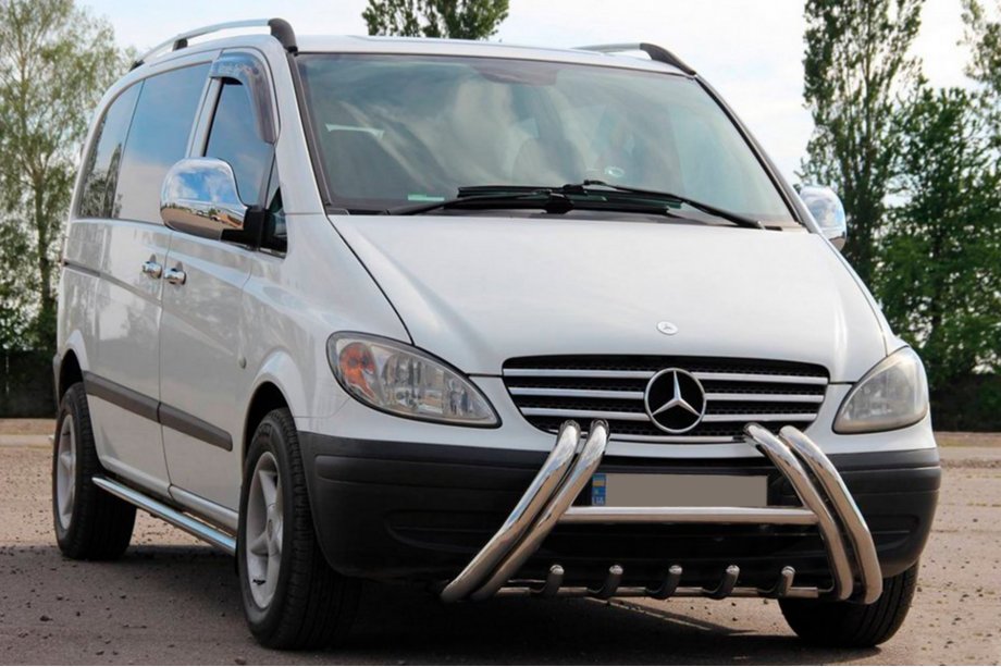 Mercedes Viano 2004-2014 Kelebek WT011 Stainless Steel Bull Bar Image
