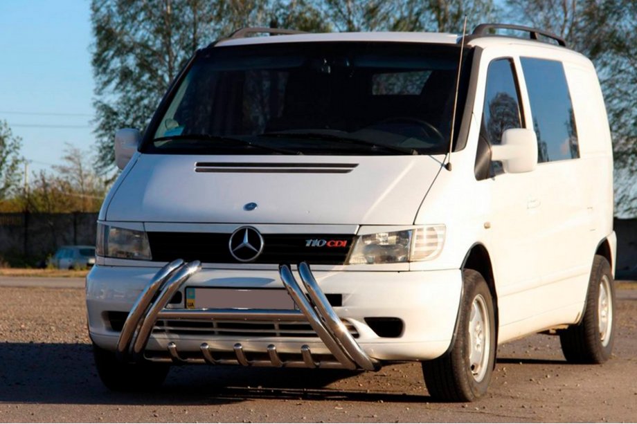 Mercedes Vito W638 1996-2003 Kelebek WT011 Stainless Steel Bull Bar Photo 1