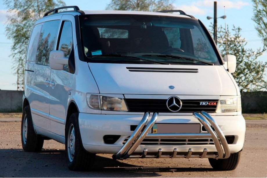 Mercedes Vito W638 1996-2003 Kelebek WT011 Stainless Steel Bull Bar Photo 2
