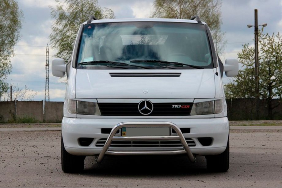 Mercedes Vito W638 1996-2003 Bull Bar WT022 (Stainless Steel) Image