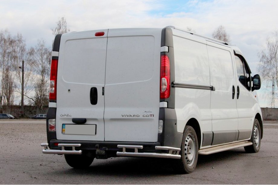 Renault Trafic 2001–2015 Rear Guard AK003-Plus-2 (Stainless Steel) Image