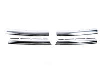 Volkswagen Amarok 2010-2022 Chrome Grille Covers 2010-2016 (wide strips, 4 pcs, stainless steel) photo 2