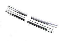 Volkswagen Amarok 2010-2022 Chrome Grille Covers 2010-2016 (wide strips, 4 pcs, stainless steel) photo 3