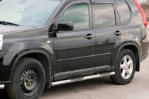 Nissan X-trail T31 2007-2014 Side Bars BB002 (2 pcs, stainless steel) photo 1
