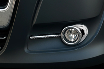 Fiat Doblo II 2010-2022 Fog Light Trims with Recesses (2010-2015, 2 pcs, plastic) photo 1