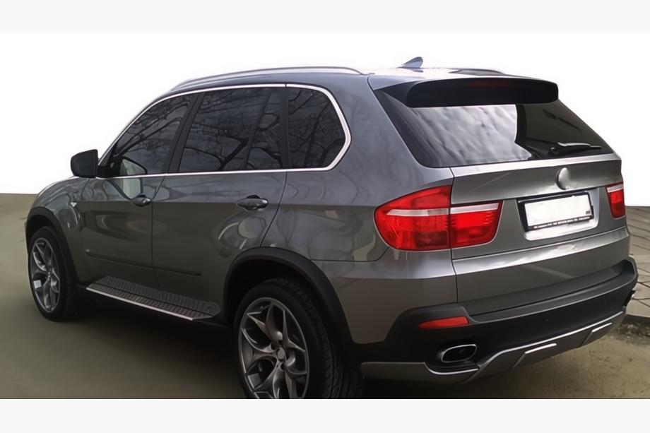 BMW X5 E70 2007-2013 Rear bumper cover (2007-2010, primed for painting) Image