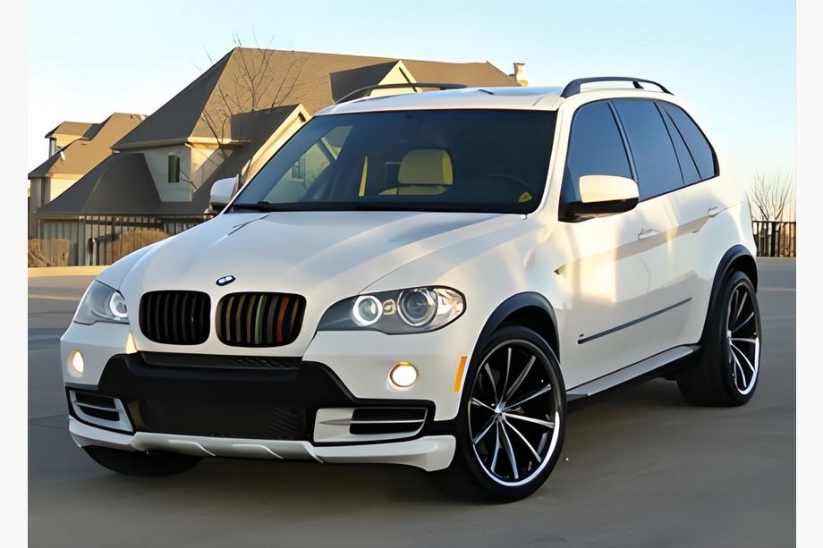 BMW X5 E70 2007-2013 Front bumper lip (2007-2010, primed for painting) Image