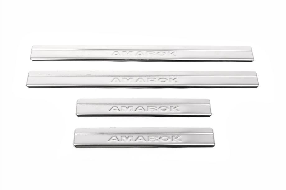Volkswagen Amarok 2010-2022 Door Sill Protectors OmsaLine (4 pcs, Stainless Steel) Photo 2