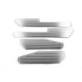 Stainless Steel Door Sill Protectors OmsaLine (4 pcs) Volkswagen Amarok 2010-2022 photo 2