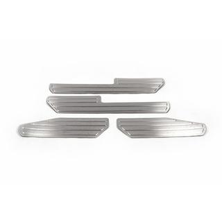 Stainless Steel Door Sill Protectors OmsaLine (4 pcs) Volkswagen Amarok 2010-2022 photo 3