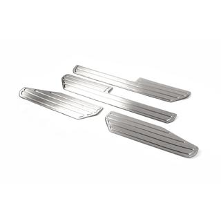 Stainless Steel Door Sill Protectors OmsaLine (4 pcs) Volkswagen Amarok 2010-2022 photo 4