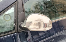 Volkswagen Sharan 1995-2010 Mirror Covers 2004-2010 (2 pcs, Stainless Steel) Carmos - Turkish Stainless Steel photo 3