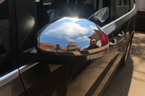 Volkswagen Sharan 2010-2023 Mirror Covers (2 pcs, Stainless Steel) Carmos - Turkish Stainless Steel photo 4