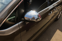 Volkswagen Sharan 2010-2023 Mirror Covers (2 pcs, Stainless Steel) Carmos - Turkish Stainless Steel photo 3