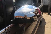 Volkswagen Sharan 2010-2023 Mirror Covers (2 pcs, Stainless Steel) Carmos - Turkish Stainless Steel photo 1