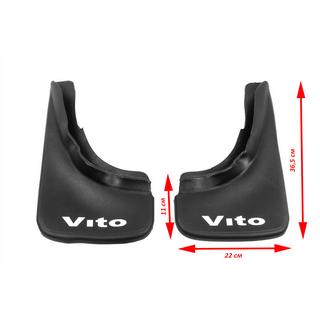 Turkish Mud Flaps (2 pcs) Mercedes Vito W639 2004-2014 photo 4