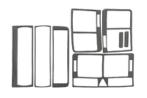 Audi A2 1999-2005 Dashboard Trim Covers (Meric) Aluminum photo 5