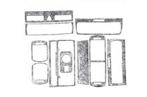 Audi A3 1996-2003 Dashboard Trim Covers (2000-2003) Dark Wood photo 1