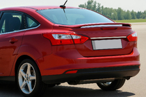 Ford Focus III 2011-2017 Narrow stainless steel trim above license plate Hatchback photo 1